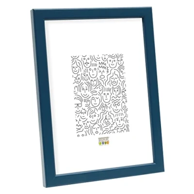 Afbeelding van Deknudt Frames fotolijst Blauw Smal S41JL6 Voor foto: 18x24 cm