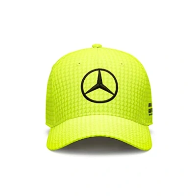 Afbeelding van Mercedes AMG Petronas Formula One Team Casquette Enfant Lewis Hamilton 2023, Jaune fluo, Taille unique