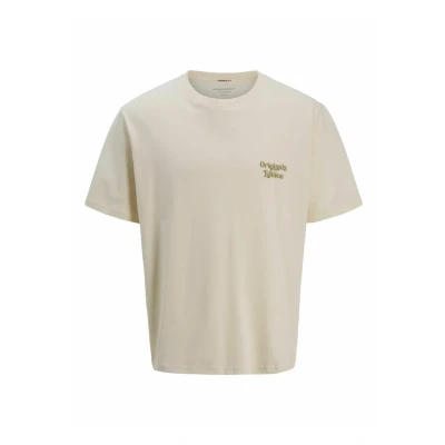Afbeelding van Jack &amp; Jones Joracapulco Tshirt print, Heren, Maat: XL, Antique white
