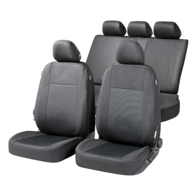Afbeelding van WALSER Ardwell ZIPP IT Premium 11869 Stoelhoes Zwart/Grijs Polyester voor en achter