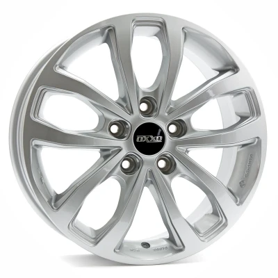 Afbeelding van OXXO 5 gat 16duim 108mm lichtmetalen Velg HYPERION (OX11) briljant zilver geschilderd OX11 701646 PC 07