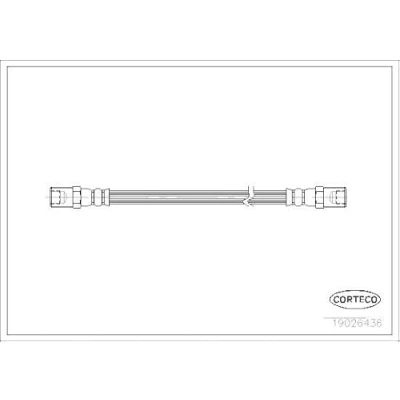 Afbeelding van CORTECO 19026436 Remslang Vooras 290 IVECO: DAILY 3