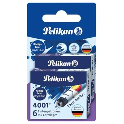 Afbeelding van Pelikan 338269 4001 inktcartridge etui met 6 patronen, koningsblauw