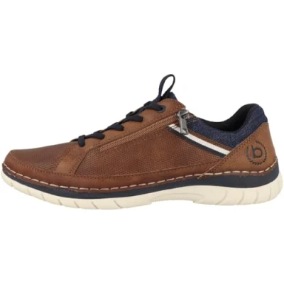 Afbeelding van bugatti 321 asq01 Lage schoenen met veters voor heren, Cognac., 45 EU