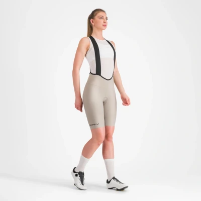Afbeelding van Fietsbroek Castelli Espresso Dt Bib Dames maat Xl Beige