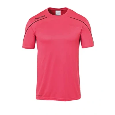 Afbeelding van Uhlsport Stream 22 Shirt Korte Mouw Heren Roze / Zwart Maat: 2XL