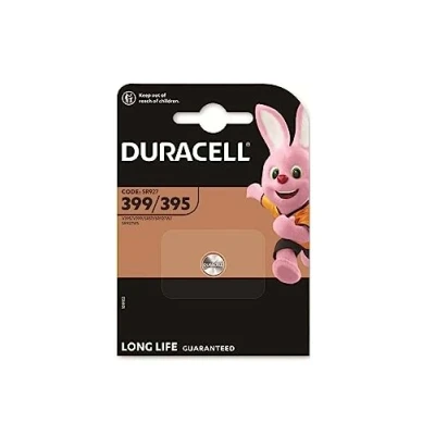 Afbeelding van 1 x Duracell 399/395 (1 lamp met batterij), batterij (SR927/V395/V399/SR57/SR927W/SR927WS)