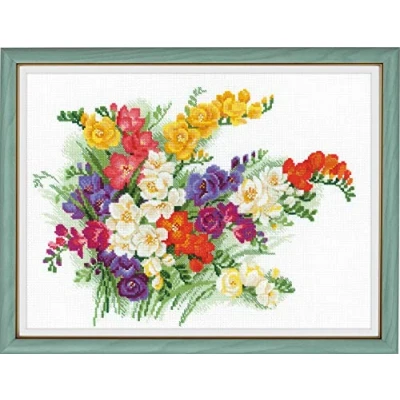 Afbeelding van Riolis borduurpakket Freesia 1561