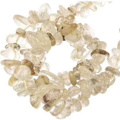 Afbeelding van Rutielkwarts Chips (5 8 mm) 100 stuks