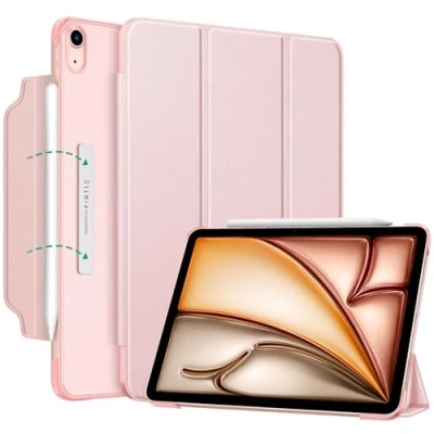 Afbeelding van Fintie Beschermhoes, voor iPad Air 5e generatie 2022/iPad 4e 2020 10.9&#039;&#039;, lichtgewicht, met magnetische sluiting en doorschijnende matte achterkant, roségoud