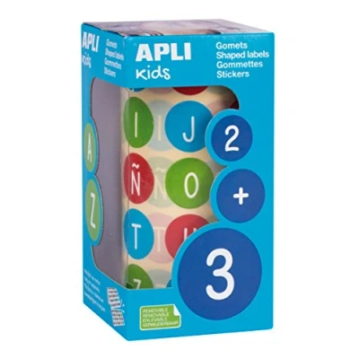 Afbeelding van APLI Kids gomrol, meerkleurig, rond, 15126)