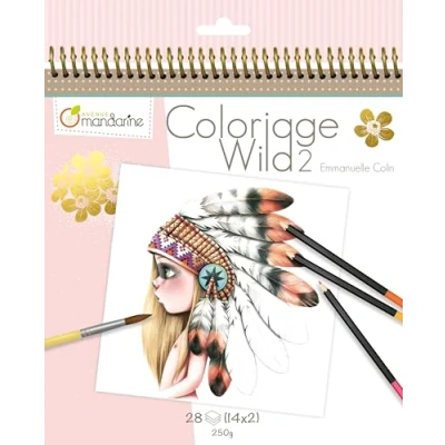 Afbeelding van Coloriage Wild 2 Coloring Book Clairefontaine GY068C Kleurboek voor volwassenen