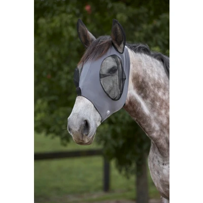 Image de Weatherbeeta Masque Anti Mouches Deluxe Stretch Bug avec Oreilles Gris/NoirVendu par Agradi