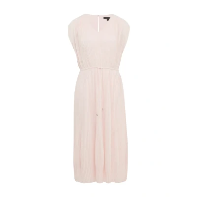 Afbeelding van comma Plissiertes MIDI Jurk, Dames, Maat: 34, Zartrosa