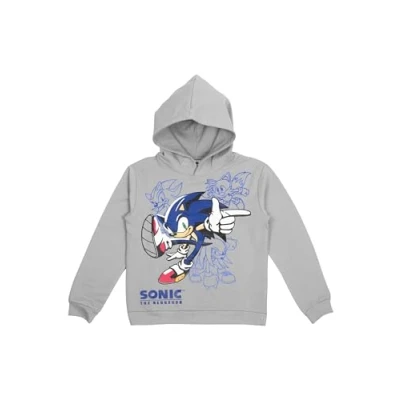 Afbeelding van United Labels Sonic The Hedgehog hoodie voor jongens, kinderen, grijs, grijs.