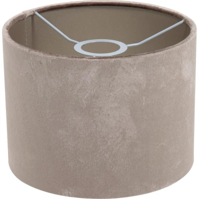 Afbeelding van Steinhauer Prestige Chic lampenkap warm grijs velvet 15 cm hoog