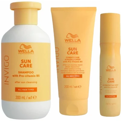 Afbeelding van Door zon beschadigd haar pakket Wella Invigo Sun bundel/set/pakket