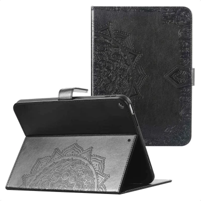 Afbeelding van imoshion tablet Hoes Geschikt voor iPad Air 2 (2014) / 1 (2013) 6e generatie (2018) 9.7 inch 5e (2017) Mandala Bookcase Zwart