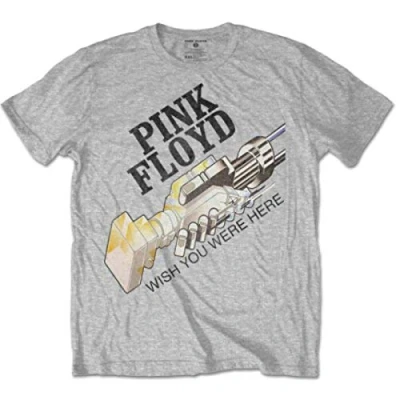 Afbeelding van Pink Floyd WYWH Robot Shake Heren T shirt S Grijs