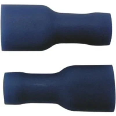 Afbeelding van Skandia kabelschoen vlakstekerhuls geisoleerd blauw 10 stuks