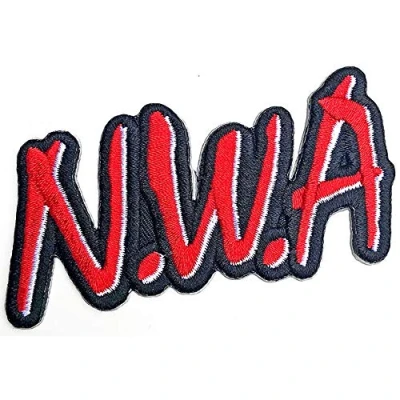 Afbeelding van N.W.A Cut Out Logo Patch Rood/Zwart