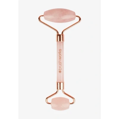 Afbeelding van Brushworks Brazilian ROSE Quartz Stone Roller Huidverzorgingstool, Dames, Maat: One Size, Pink
