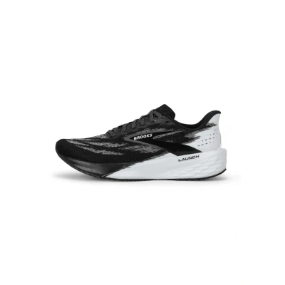 Afbeelding van Brooks Launch 11 Hardloopschoenen voor op de weg, Dames, Maat: 35.5, Black white Textiel