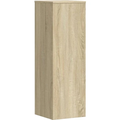 Afbeelding van Plantenstandaard 33x33x100 cm bewerkt hout sonoma eikenkleurig