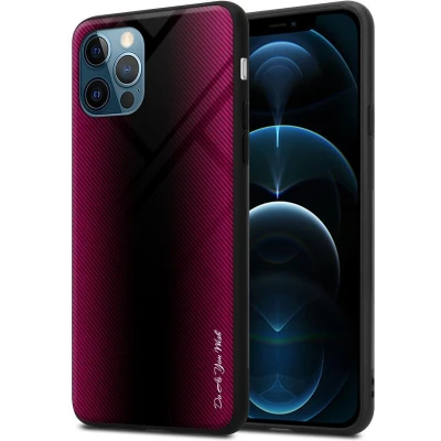 Afbeelding van Cadorabo Hoesje geschikt voor Apple iPhone 13 in PAARS ROZE Beschermhoes gemaakt van TPU silicone Case Cover en achterkant gehard glas
