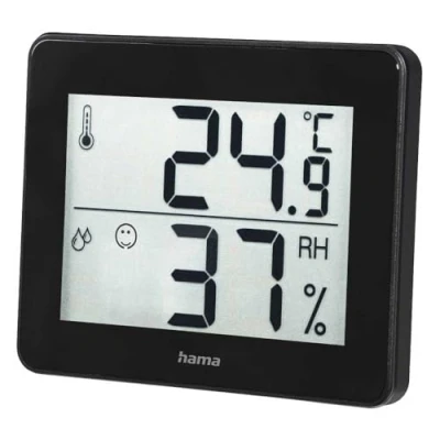 Afbeelding van Hama TH 130 Thermo/Hygrometer Digitaal Zwart