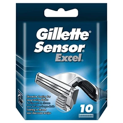 Afbeelding van Gillette Sensor Excel Scheermesjes Mannen 10 Stuks