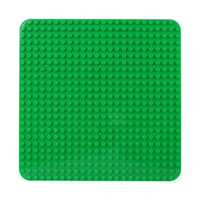 Afbeelding van Celawork grote bouwplaat compatibel met Duplo platen, bodemplaat, 38 x cm plaatset voor creatief spelen, educatief speelgoed (groen, lichtgroen)