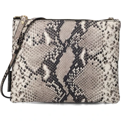 Afbeelding van Fred de la Bretoniere Bregje Crossbody Python dames schoudertas Bruin Maat Geen