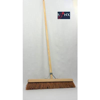 Afbeelding van Synx Tools Bezem Coco zaalveger 60cm met steel 160cm