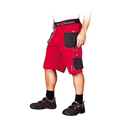 Afbeelding van Leber &amp; Hollman LH FMN TS Werkbroek voor heren, kort, 65% polyester, 35% katoen, 270 g/m², broek met multifunctionele zakken, gesp en sleutelhaak