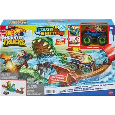 Image de Mattel HGV14 Monster Trucks Color Shifters Attaque des marais avec voiture à changement de couleur