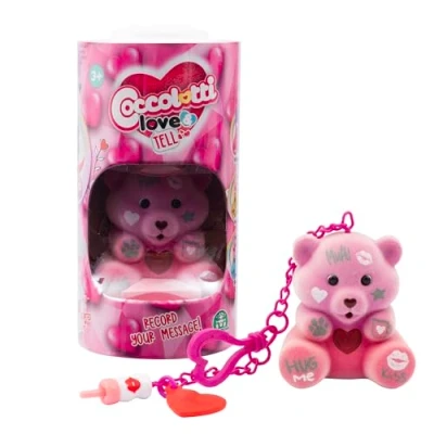 Afbeelding van Coccolotti, Ourson intéractif Love &amp; Tell, Effets sonores et Lumineux, Modèle Valentine, pour Les Enfants à partir de 3 Ans, CCL156