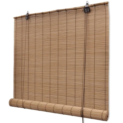 Afbeelding van Rolgordijn 120x160 cm bamboe bruin