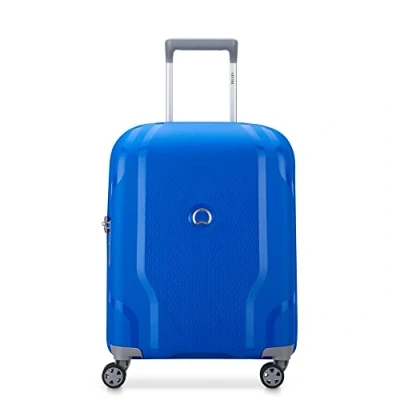 Afbeelding van DELSEY PARIS Clavel 4 Double Rolls Cabin Trolley Slim Line 55 Klein Blue Blauw