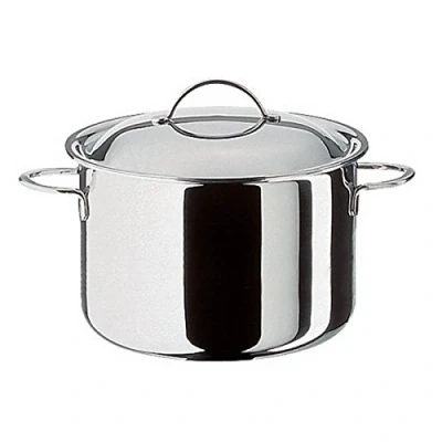 Afbeelding van Spring 0285540624 kristallen pot met deksel, roestvrij staal, 17,8 x 32 33,6 cm, zilverkleurig