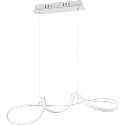 Afbeelding van REALITY PERUGIA Hanglamp Wit mat incl. 1x SMD 37W Dimbaar met schakelaar Plafondbevestiging Niet geschikt voor externe dimmer 4000K In hoogte verstelbaar