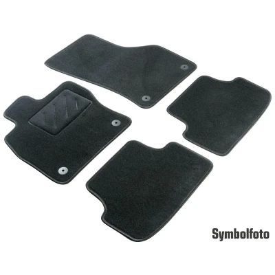 Afbeelding van WALSER 80211 Vloermatset Textiel voor en achter 4 Zwart Op maat gemaakt OPEL: Astra H Hatchback, Van