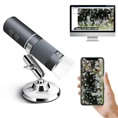 Afbeelding van Ninyoon 4K wifi microscoop voor iPhone Android 50 tot 1000X USB digitaal draadloos Super HD endoscoop camera alle iPad mobiele telefoons Tablet Windows Mac Chrome Linux