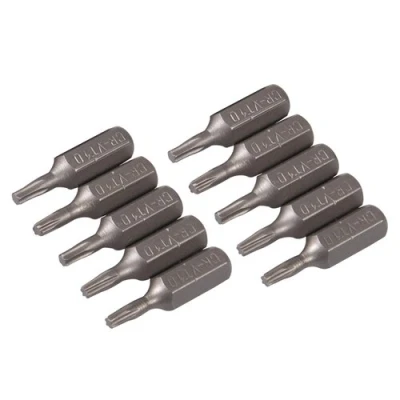 Afbeelding van Silverline Cr V T10 schroevendraaier bits, 10 pak