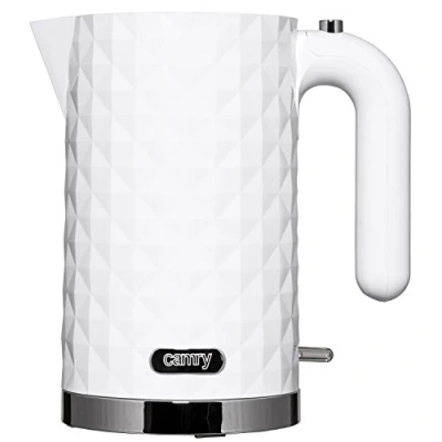 Afbeelding van Camry CR 1269w Waterkoker wit trendy 1.7 L