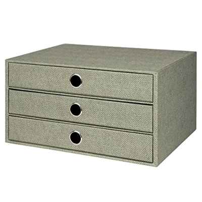 Afbeelding van Rössler S.O.H.O. 1524452673 ladebox 3 voor DIN A4 met greepgat, Special Line Sage, 343 x 250 185 mm, 1 stuk