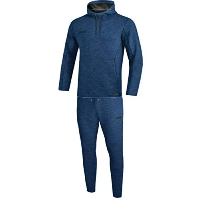 Afbeelding van JAKO Joggingpak met sweaterkap Premium Basics Marine gemeleerd