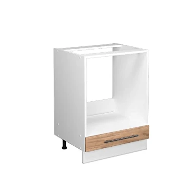 Afbeelding van Vicco Ovenombouwkast Fame Line, Krachtige eik goud/Wit, 60 cm zonder werkblad