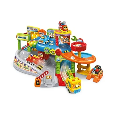 Afbeelding van VTech Toet auto&#039;s mijn eerste interactieve garage met Ethan Pro takelwagen, voor kinderen, 9 magische zones, cadeau jongens en meisjes van 1 jaar tot 5
