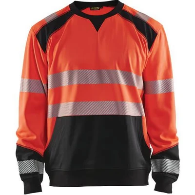 Image de Sweat haute visibilité rouge fluorescent/noir